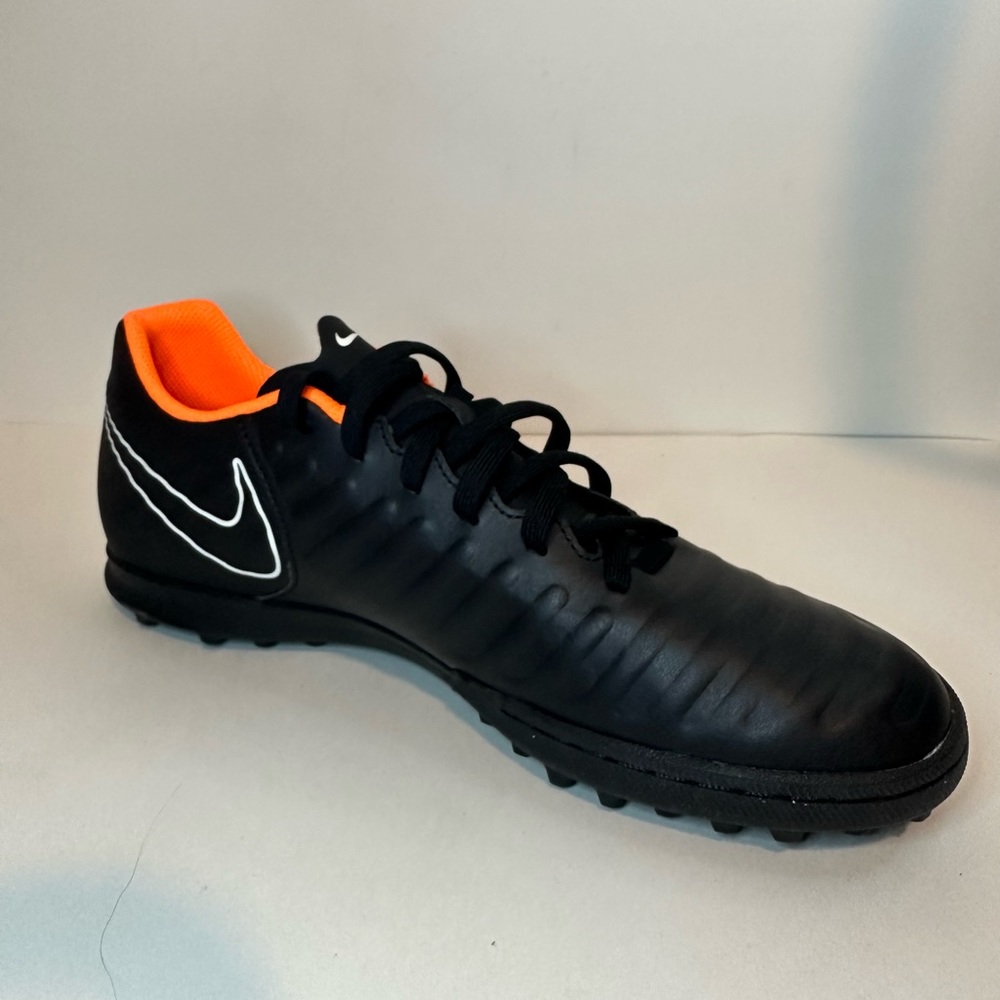Nike TiempoX LegendX 7 Club TF Black Orange AH7248-080 Mens Indoor Soccer Sz 9.5